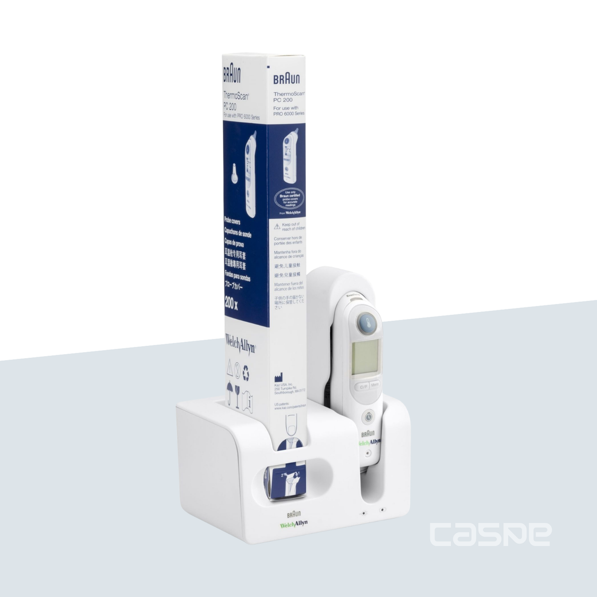 BRAUN Thermomètre auriculaire ThermoScan PRO 6000 Welch Allyn - Station de recharge