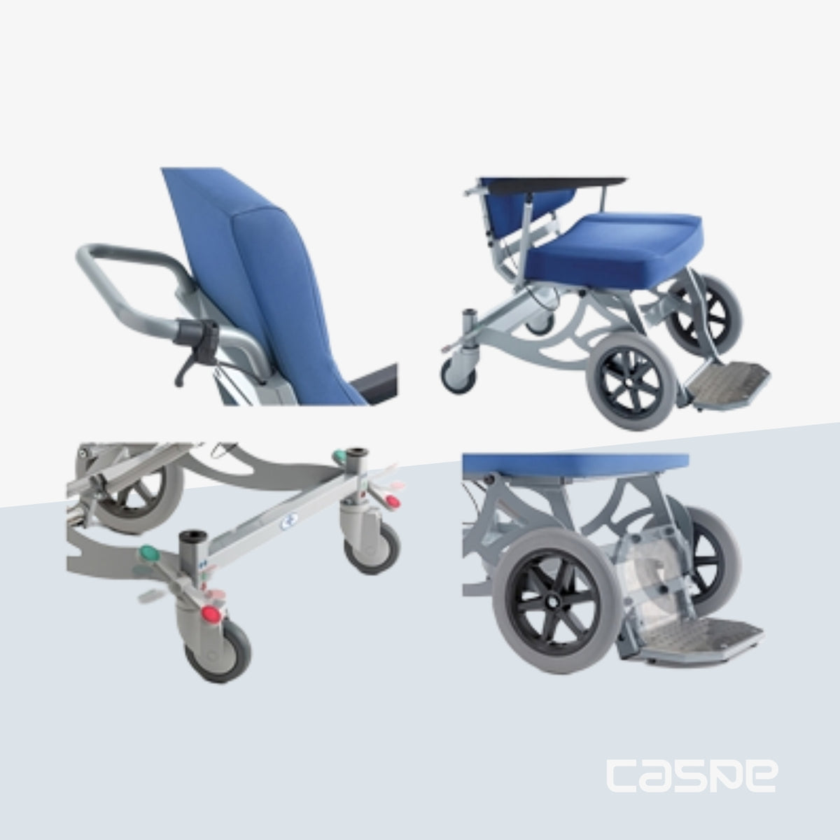 GIMA Chaise de transport du patient ISCHIA Bleu
