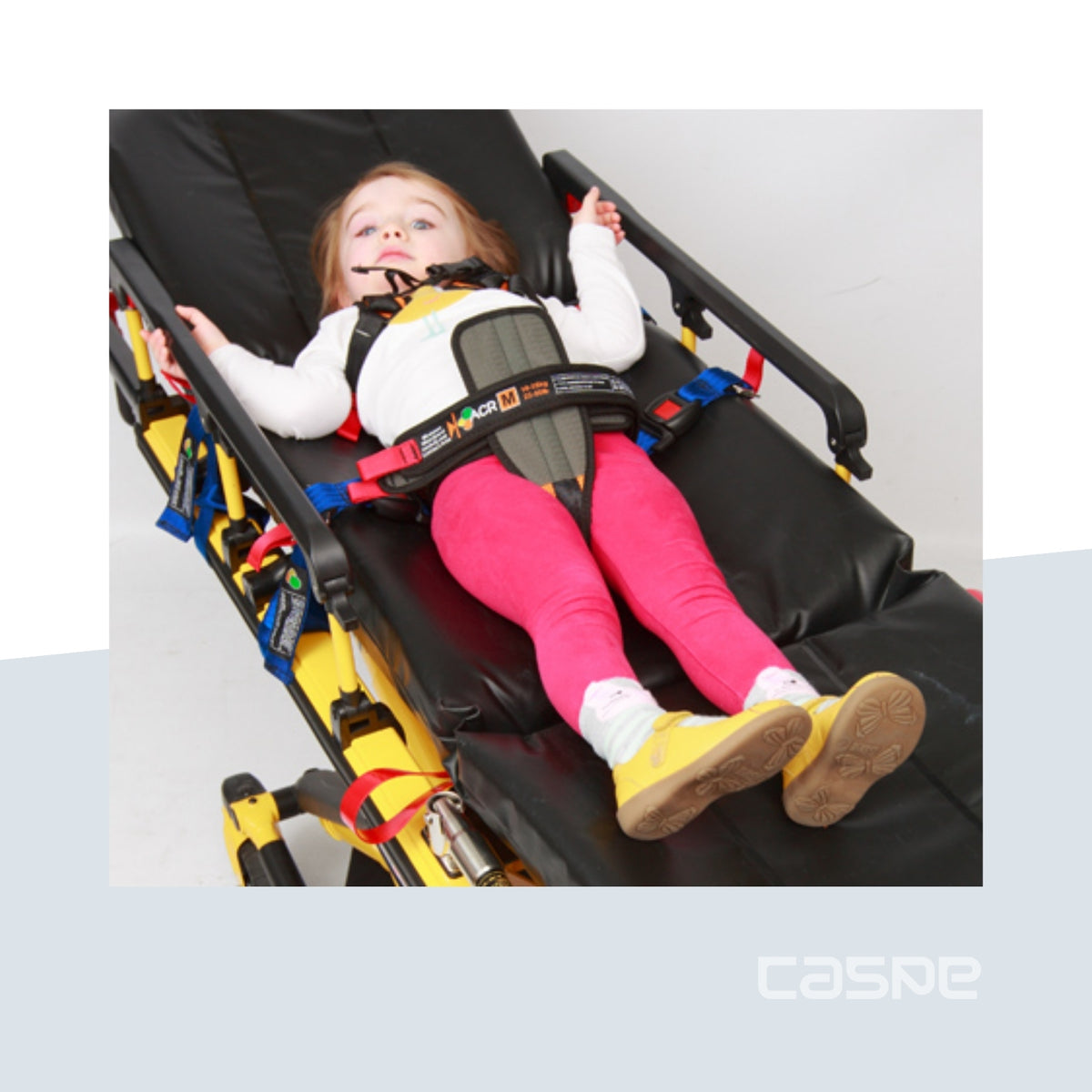 ACR Système harnais de fixation et de sécurité brancard 4 tailles - 10G - PEDIATRIQUE de 2 à 45kgs