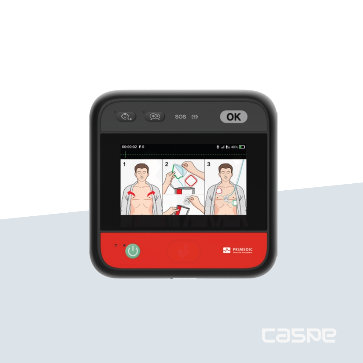 PRIMEDIC Défibrillateur HeartSave myPAD Avec écran LCD / Sans RCP