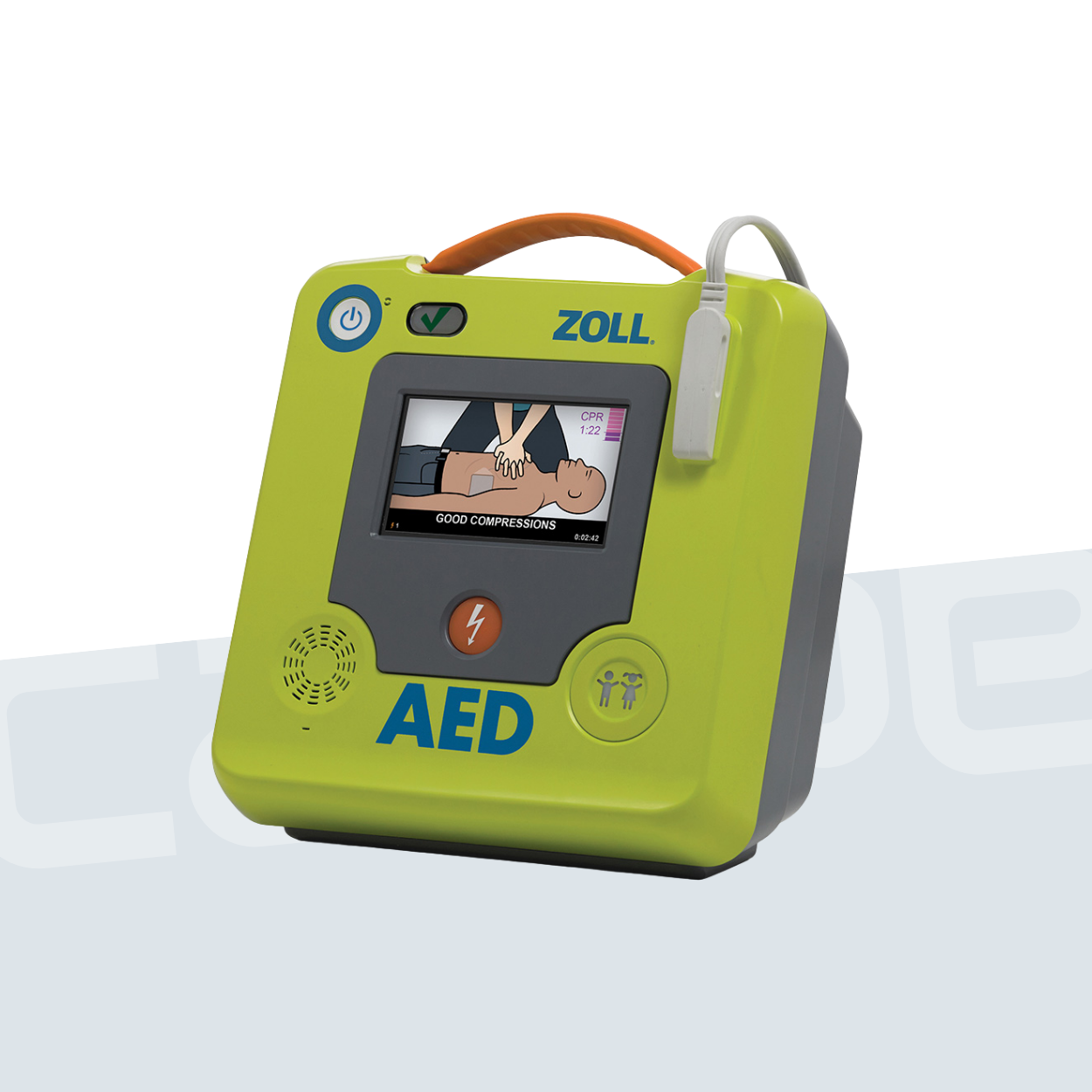 ZOLL Défibrillateur AED 3 Semi Automatique / Capteur RCP / Mémoire d'intervention 120min