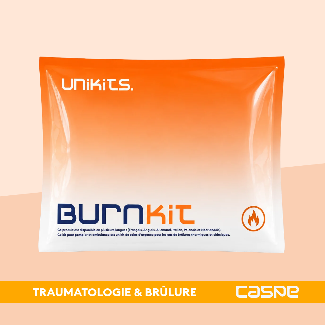 UNIKITS BURNKIT Kit d'urgence pour soin de brûlure thermiques et chimiques